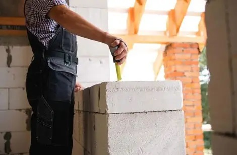 AAC blocks wall